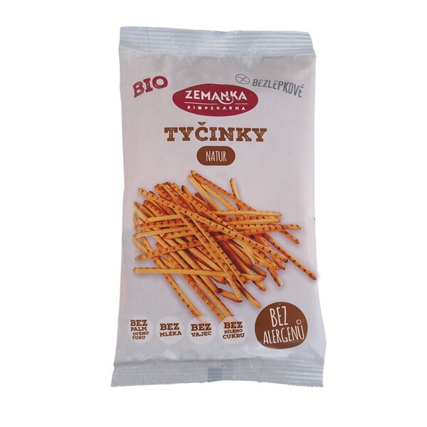 BIO bezlepkové tyčinky natur
