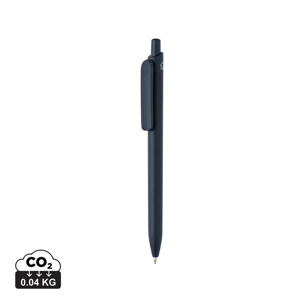 Stylo en ABS recyclé certifié GRS Bolt - Bleu Marine