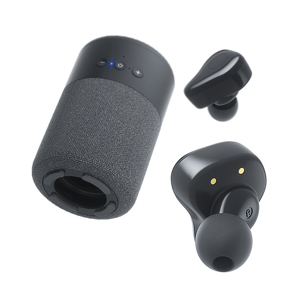 Bluetooth speaker with 2in1 wireless headphones