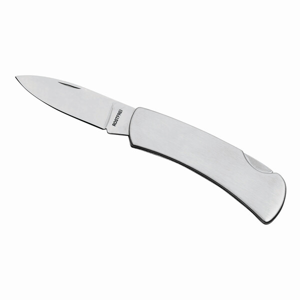 Big stainless steel jackknife METALLIC