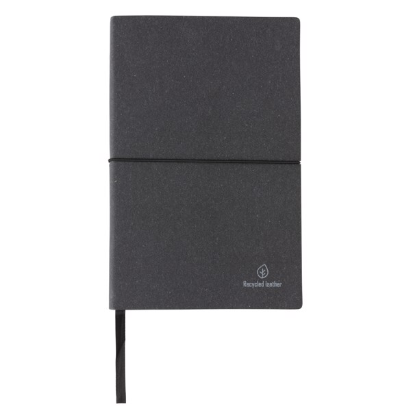 A5 recycled leather notebook - Grey