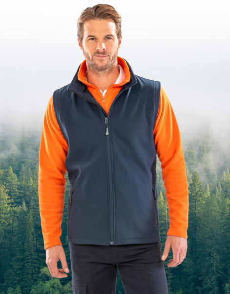 Men's Printable Softshell Bodywarmer - White / Black / S