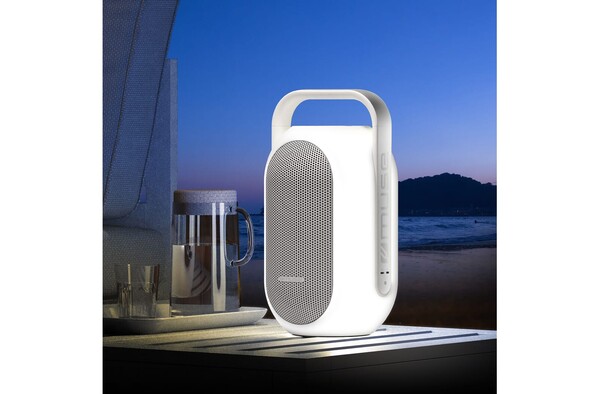 ML-625| Muse Enceinte Bluetooth à lumière ambiante pour intérieur/extérieur - Blanc