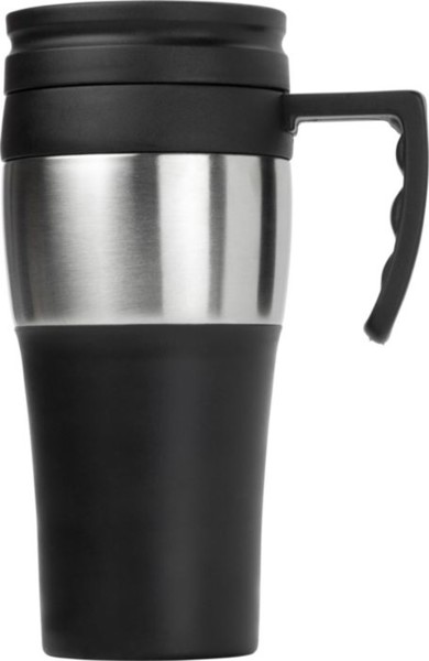 Caneca de viagem em aço inoxidável e PP Karina