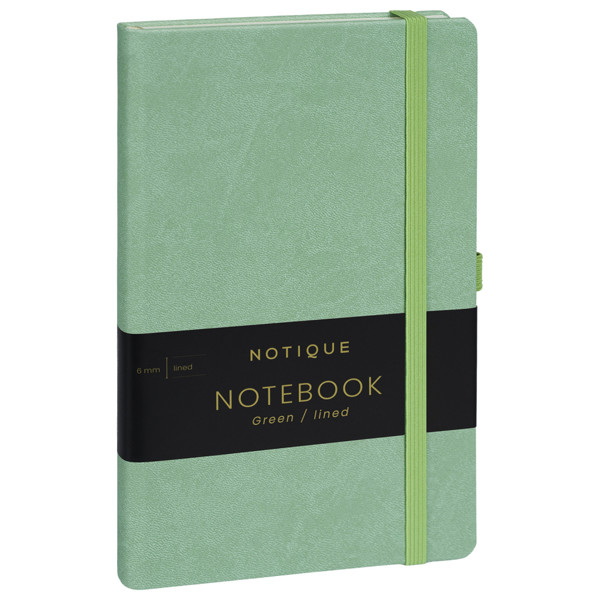 Notique Notes Zelený, Linkovaný, 13 x 21 cm