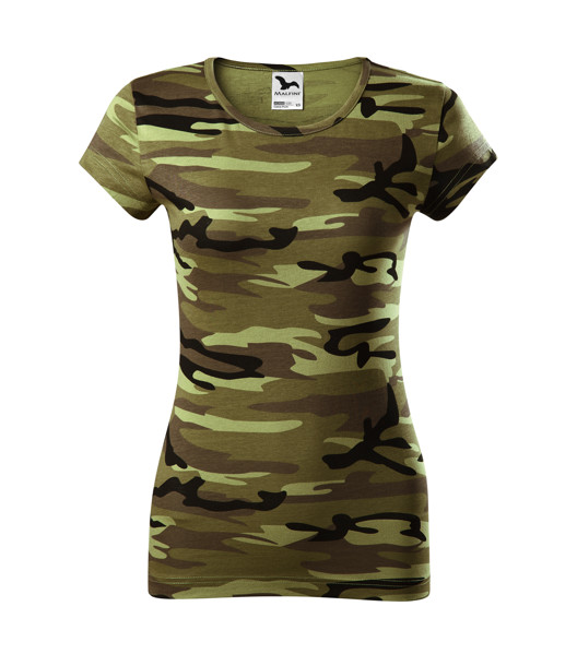Tričko Dámské Malfini® Camo Pure - Camouflage Green / M