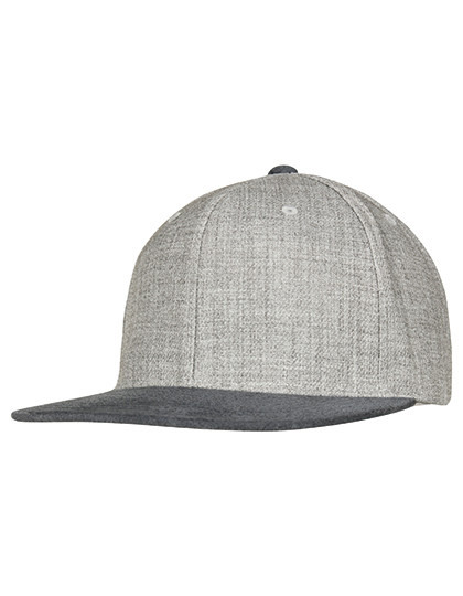 Melange Velour Snapback - Grey / Grey / One Size