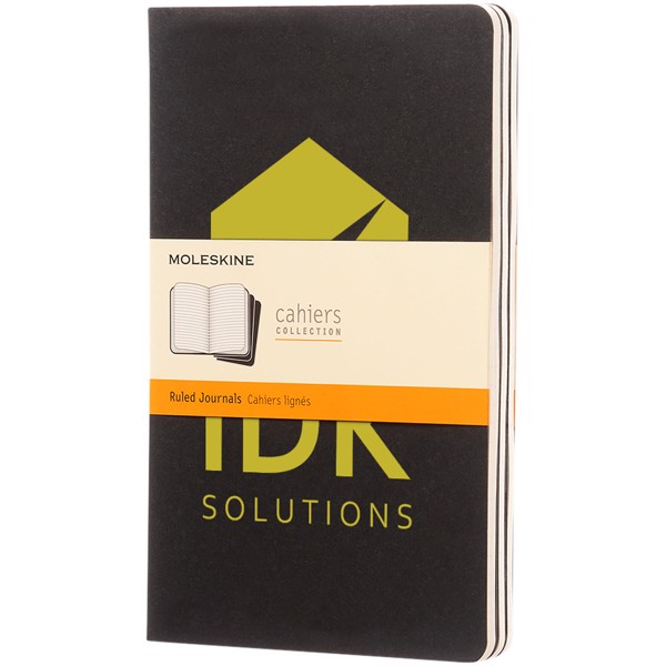 Moleskine Cahier Journal L - ruled - Solid Black