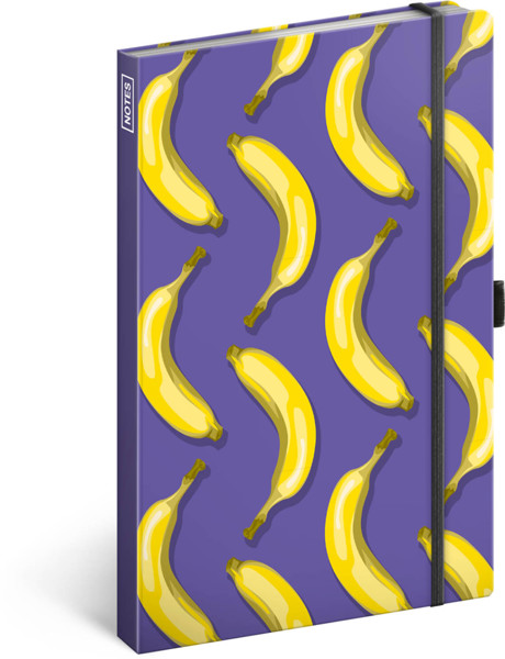 Notique Notes Banány, Linkovaný, 13 x 21 cm