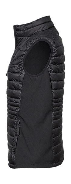 Ladies Crossover Bodywarmer - Black / Black / S