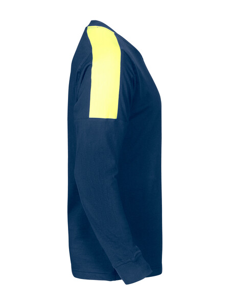2020 T-shirt LS navy/HVyellow L