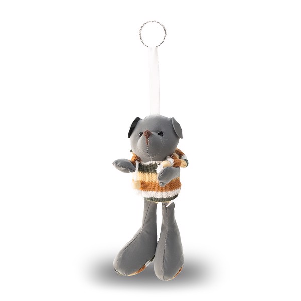 Teddy reflective keyring