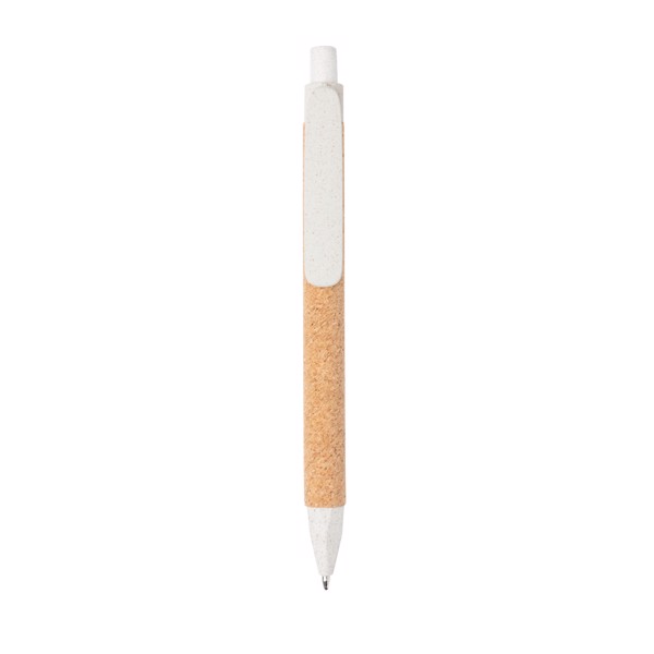 Xd Collection ballpen wheatstraw,cork,1200m ink - White