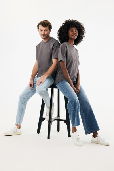 IQONIQ Nikko heavyweight recycled cotton t-shirt - Anthracite / XXL