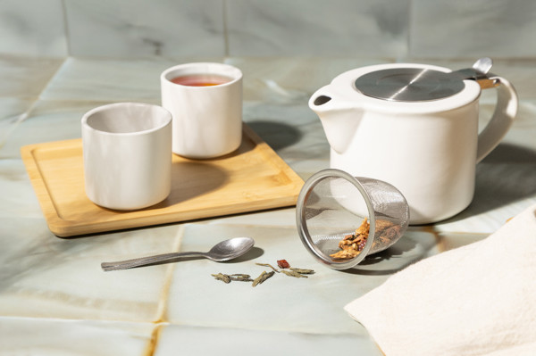 Tea Set Baicha - White