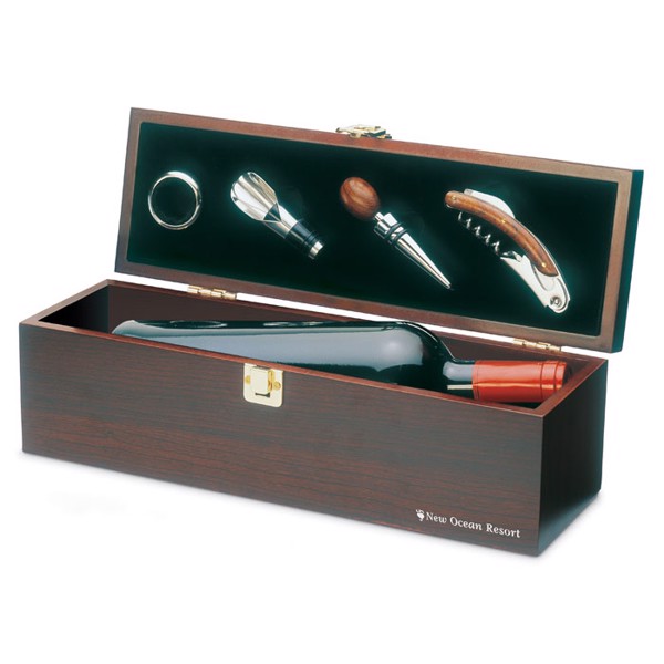 MB - Wine set in wine box Costieres