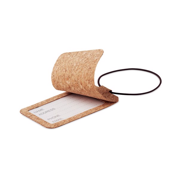 MB - Cork luggage tag Ovalis