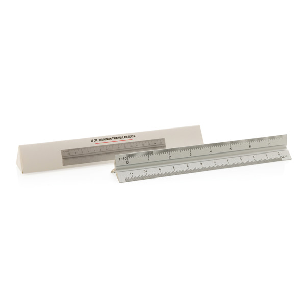 Xd Collection ruler aluminum, 15cm, 5 scales