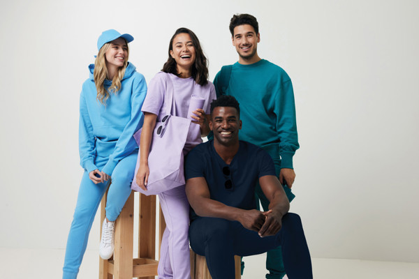 Sweat à capuche en coton recyclé Iqoniq Yoho - Verdigris / XS