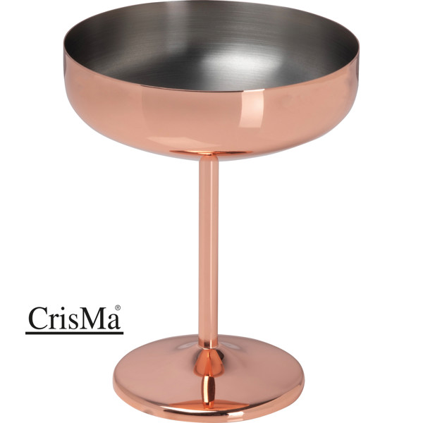 Stainless steel glass with copper, 300ml EUGENIA - Copper