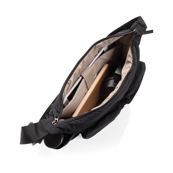 KENTO URBAN RCS recycled nylon padded crossover bag - Black