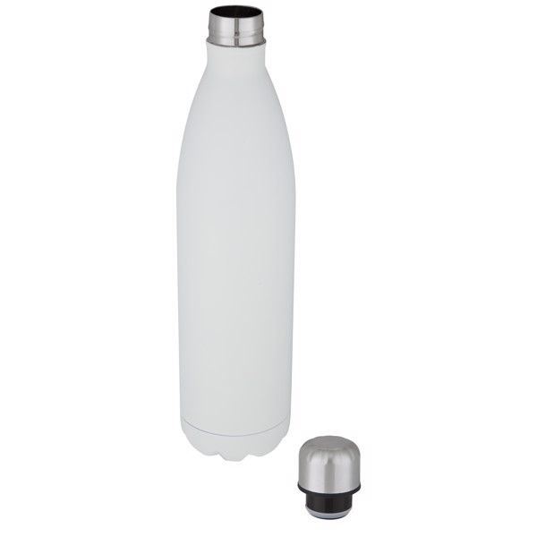 Garrafa de aço inoxidável isolada a vácuo de 1L "Cove" - Branco