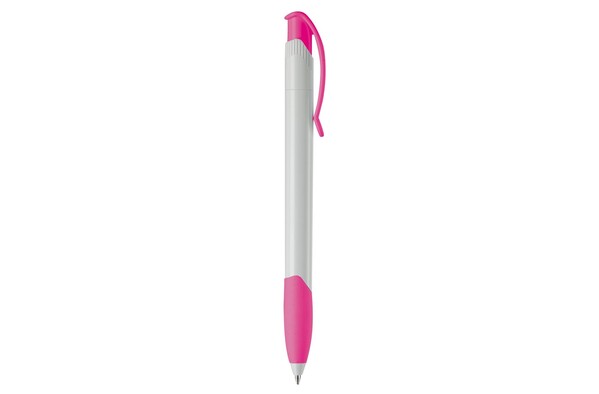 Apollo ball pen hardcolour - White / Pink