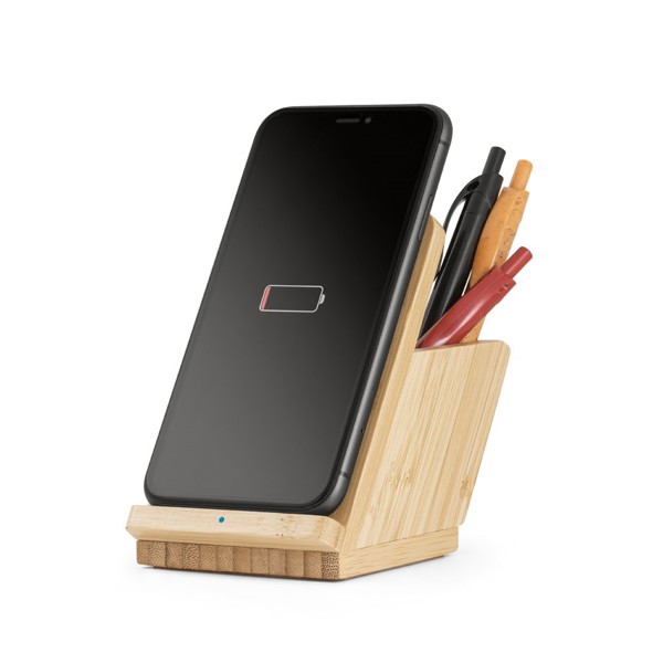 LEAVITT. Carregador wireless em bambu