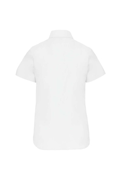 Ladies' Short-Sleeved Oxford Shirt - White / S