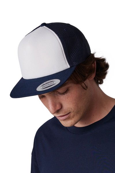 Classic Trucker Cap - 5 Panels - Navy / White / Navy