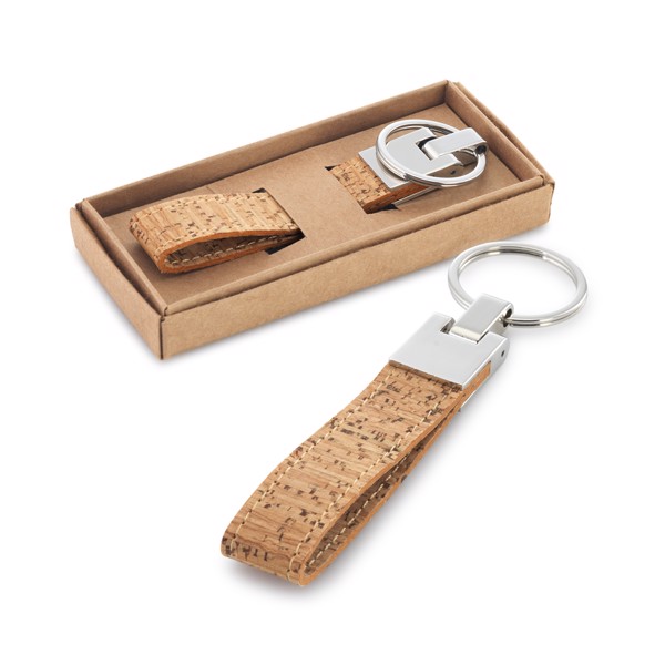 PS - CORKS. Cork keyring