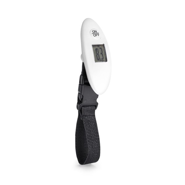 CHECKIN. Mini digital luggage scale in ABS - White