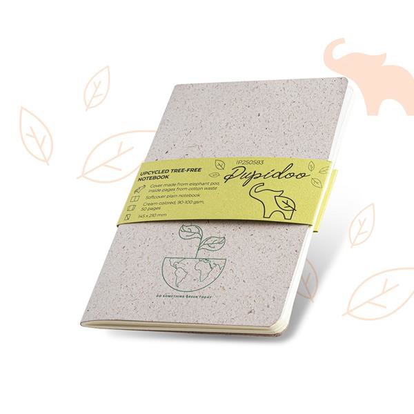 Bloco A5 Com Capa De Matéria Orgânica De Elefante