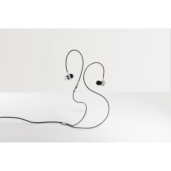 Auriculares com microfone em metal e ABS - VIBRATION
