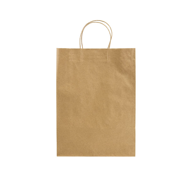 100% Recycled Paper 100 Gr/M2, Shopping Bag With Guesset