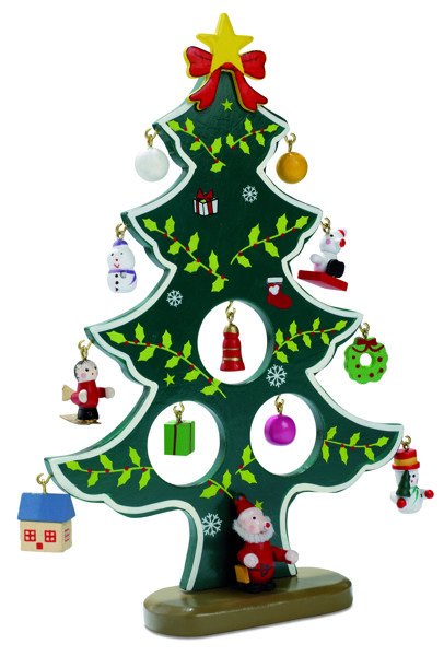 Wooden xmas tree decoration Woodtree
