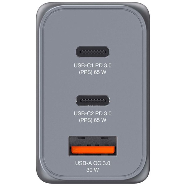 Verbatim GaN cestovní adaptér GNC-65, 2xUSB-C PD 65W
