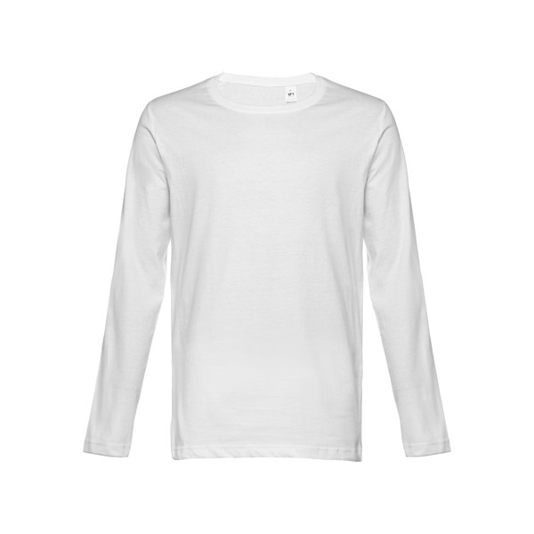 THC BUCHAREST WH. Men's long-sleeved tubular cotton T-shirt - White / XL