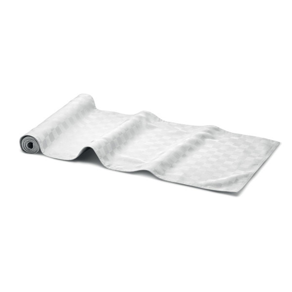 Namizni tekač Spice, 140x40 cm, 185 g/m² poliester - Bela