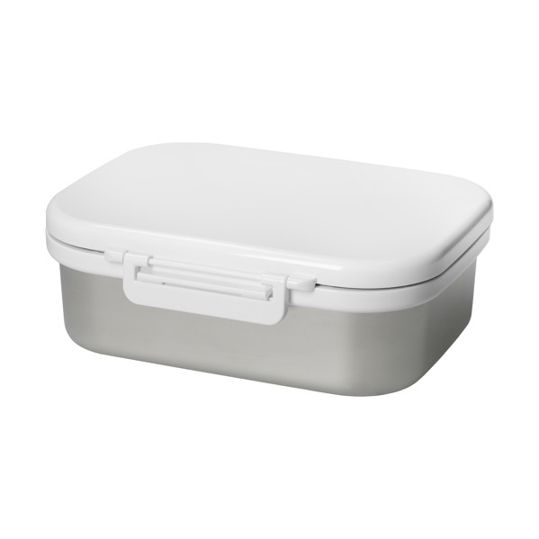 Lunch Box "Storage" - Silver / White