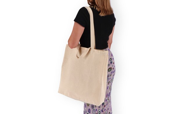 Sac fourre-tout en coton OEKO-TEX® 38 x 10 x 42cm 140g/m².