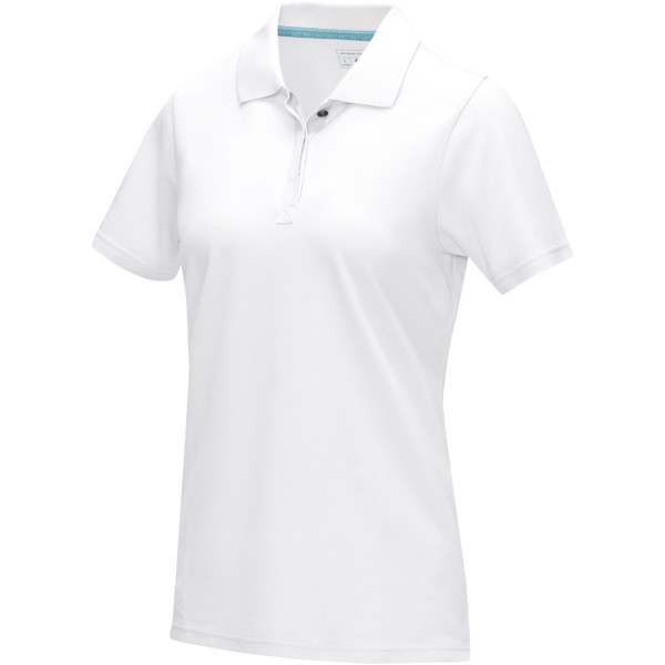 Polo Graphite bio manches courtes femme - Blanc / M