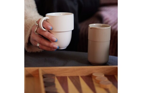 Sagaform Inka tasse avec oreille 270ml - Blanc