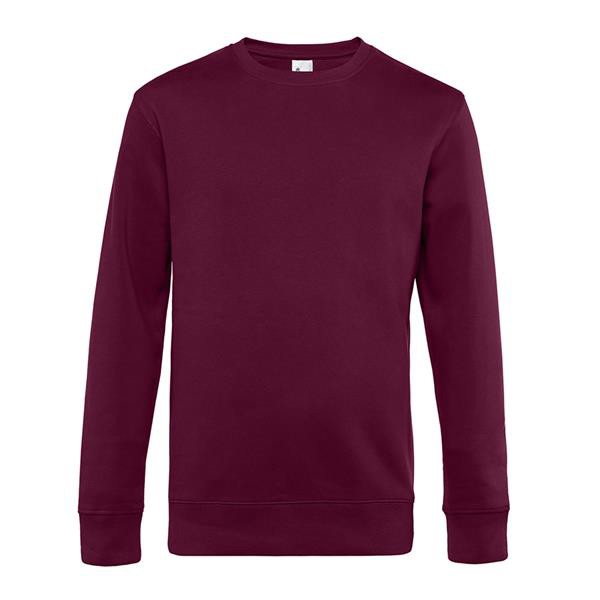 Sweatshirt B&C King Crew Neck 280G - 80% Algodão (Investindo Em Better Cotton)/ 20% Poliéster Reciclado - Branco / 2XL