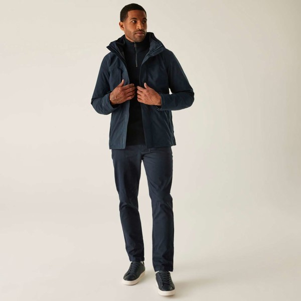 Kingsley - Stretch 3-In-1 Jacket - Black / Black / XL