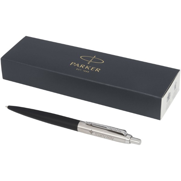 Parker Jotter XL matte with chrome trim ballpoint pen (blue ink) - Solid Black