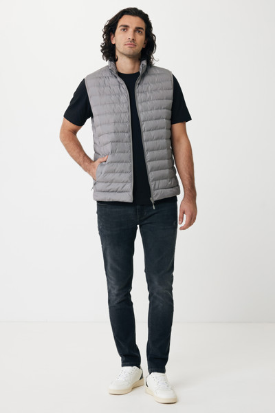 Iqoniq Meru men recycled polyester bodywarmer - Silver Grey / XL