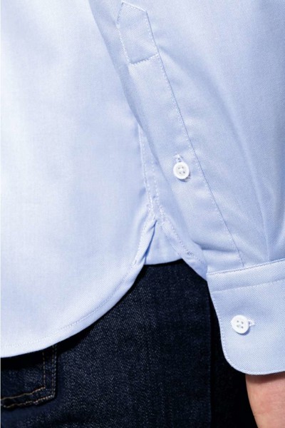 Men's Pinpoint Oxford Long-Sleeved Shirt - White / XL