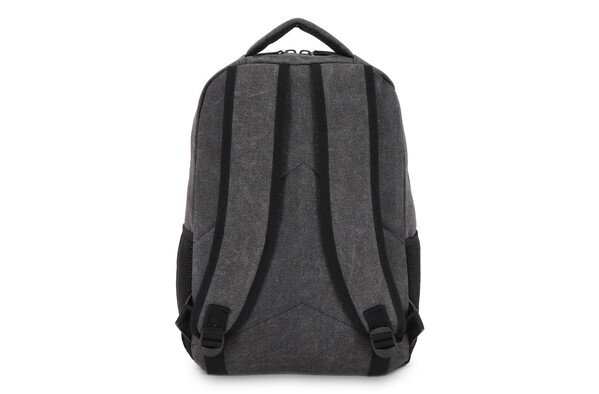 Sac à dos en toile de coton recyclé Harper - Gris foncé