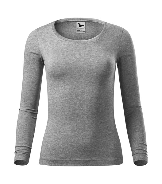 Triko Dámské Malfini® Fit-T Ls - Tmavě Šedý Melír / XS